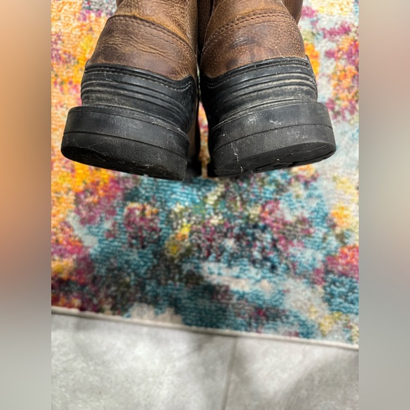 Herman Survivors Mens Bison Work Safety Boots Brown Leather Pull On US Size 11 - Picture 5 of 6